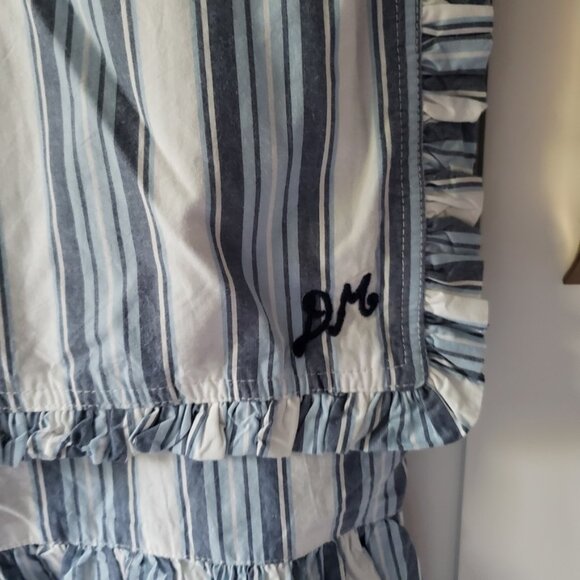 Striped Ruffle Sleeve Blouse - Picture 8 of 13